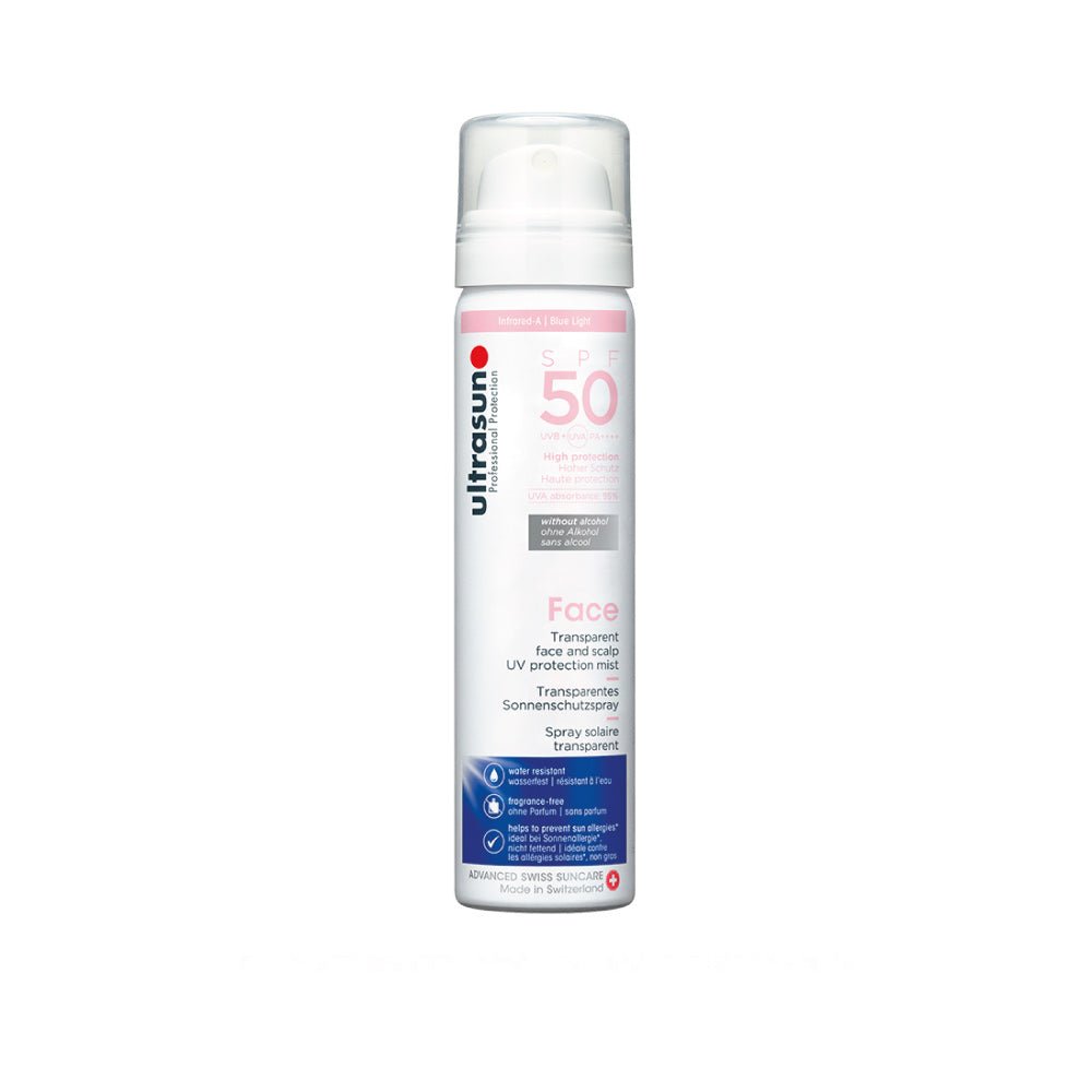 Ultrasun | Transparent Face & Scalp Mist SPF50 75ml - Helvetskin