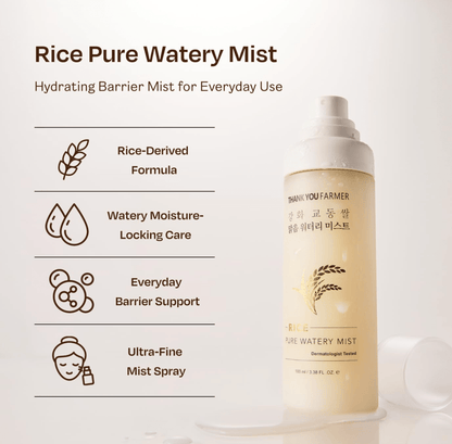 Thank You Farmer | Rice Pure Watery Mist 100 ml - Helvetskin