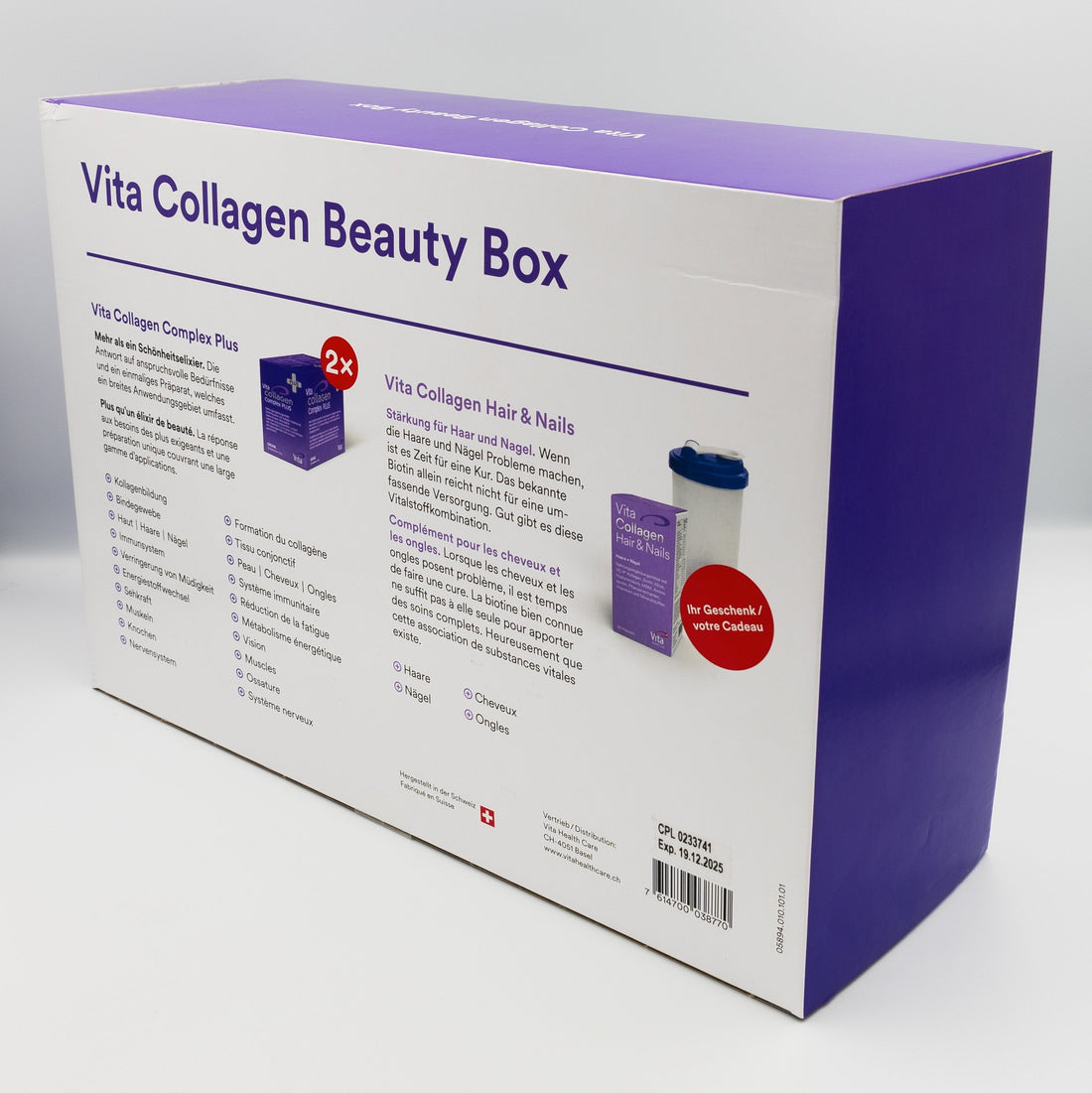 Vita Collagen | Complex® PLUS x2 + Vita Collagen Hair &amp; Nails et Shaker offerts - Helvetskin